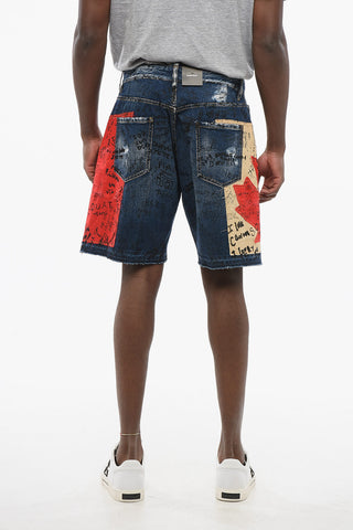 Shorts Boxer Fit FLAG con Motivo Color Block