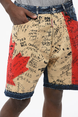 Shorts Boxer Fit FLAG con Motivo Color Block