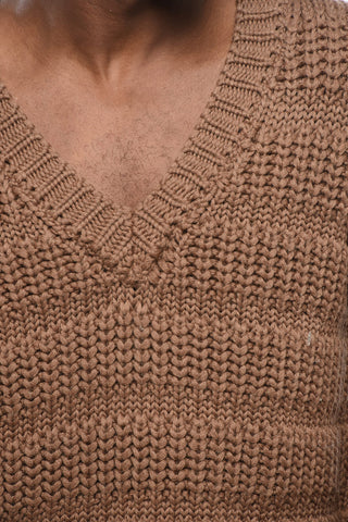 V Neck Virgin Wool Pullover