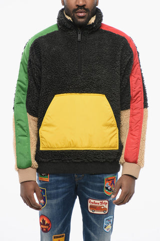Anorak Sherpa RAIN PATCH con Dettagli in Nylon