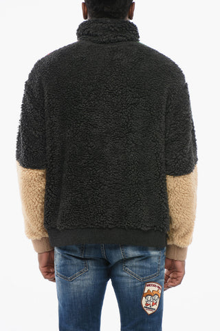 Anorak Sherpa RAIN PATCH con Dettagli in Nylon