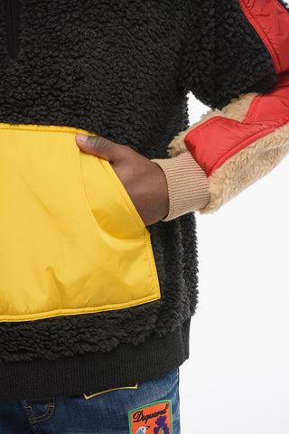 Anorak Sherpa RAIN PATCH con Dettagli in Nylon
