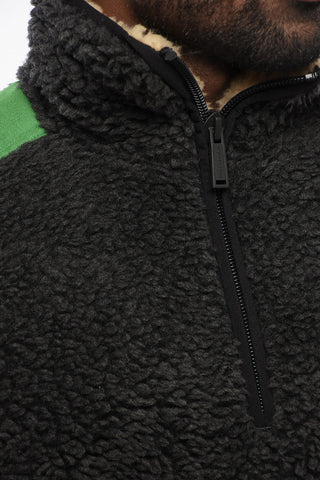 Anorak Sherpa RAIN PATCH con Dettagli in Nylon