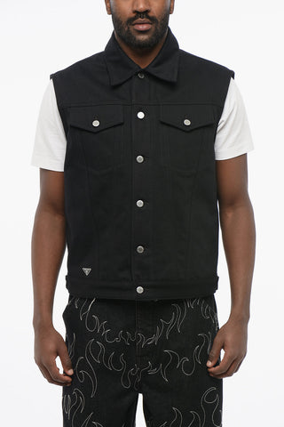 Denim BULL Quilted Vest