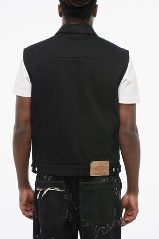 Denim BULL Quilted Vest