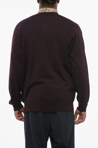 Merino Wool Cardigan with Patch Pockets