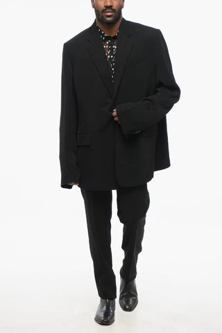 Blazer Oversized  2 Bottoni con Rever Classico