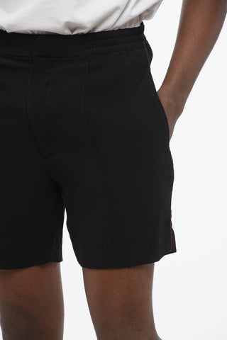 Shorts in Tinta Unita con Elastico in Vita
