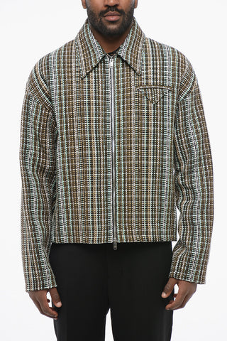 Tweed Cotton Blend FIELD Zip-up Jacket