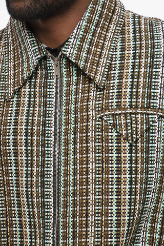 Tweed Cotton Blend FIELD Zip-up Jacket