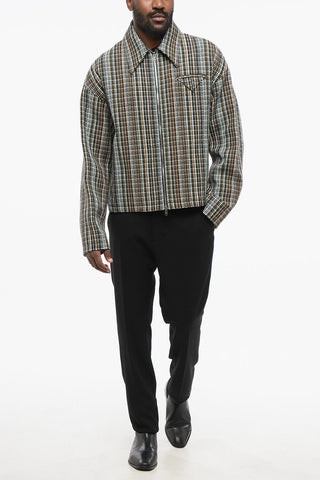 Tweed Cotton Blend FIELD Zip-up Jacket