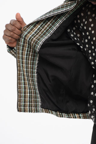 Tweed Cotton Blend FIELD Zip-up Jacket
