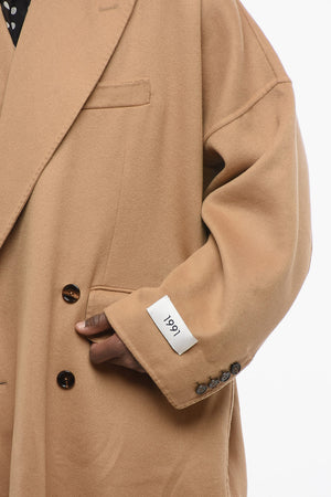 Doppelreihiger Kaschmirmantel mit Pattentaschen