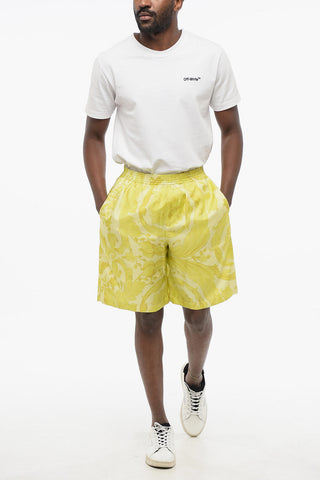 Silk BAROCCO Shorts with Elastic Waistband