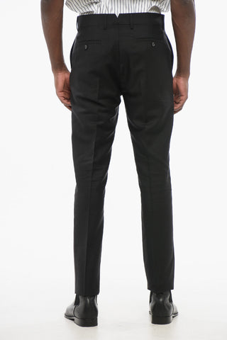 4-Pocketed Mohair Blend Pants with Belt Loops