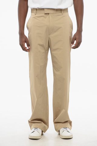 Pantaloni Chino in Nylon Stretch con Passanti