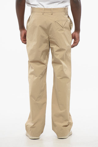 Pantaloni Chino in Nylon Stretch con Passanti