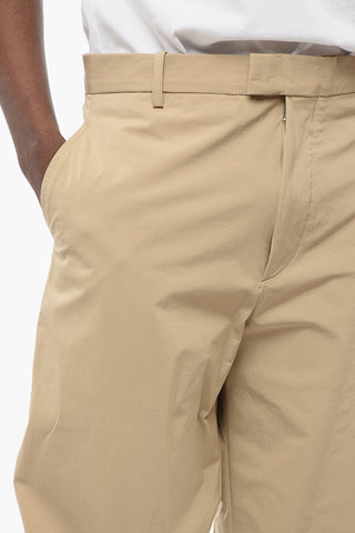 Pantaloni Chino in Nylon Stretch con Passanti