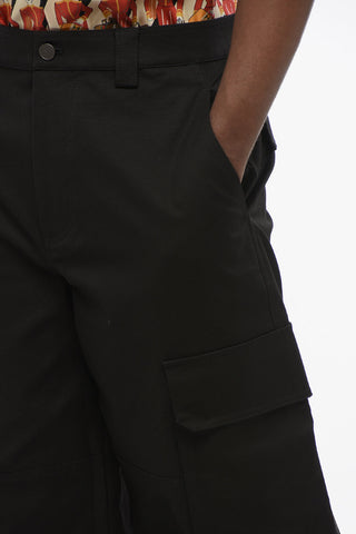 Pantaloni Cargo in Cotone Stretch con Passanti