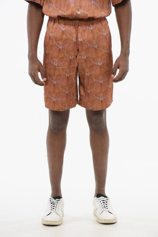Chiffon-Shorts PIPERI mit geometrischem Muster