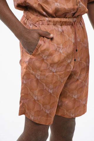Chiffon-Shorts PIPERI mit geometrischem Muster
