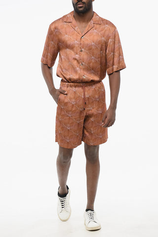 Chiffon-Shorts PIPERI mit geometrischem Muster