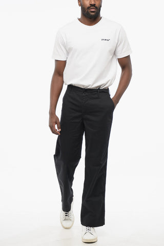 Pantaloni Casual in Cotone Stretch con Passanti