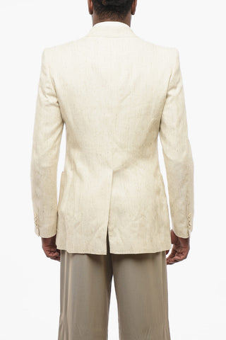 Blazer Doppiopetto BRUCE in Misto Seta con Tasche a Toppa