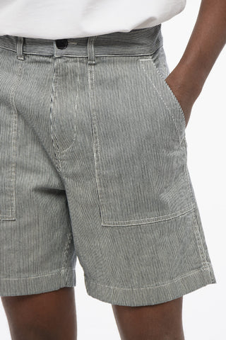 Awning Striped Shorts with 4-Pockets
