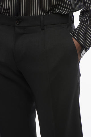 Pantaloni 4 Tasche in Lana Stretch con Passanti