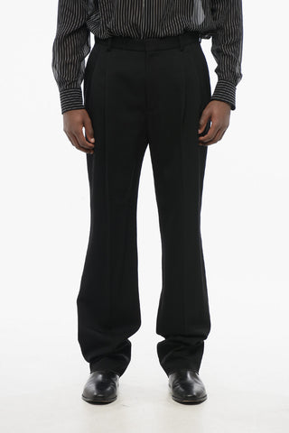 Pantaloni 4 Tasche in Lana a 2 Pinces