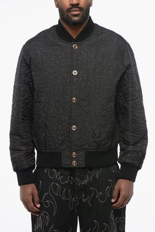 Quilted Bomber BAROCCO with Jewel Buttons