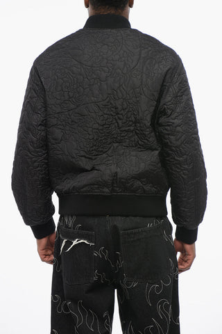 Quilted Bomber BAROCCO with Jewel Buttons