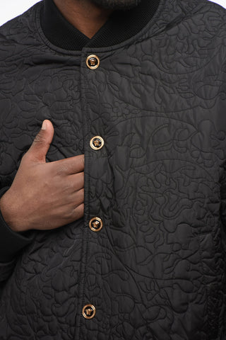 Quilted Bomber BAROCCO with Jewel Buttons