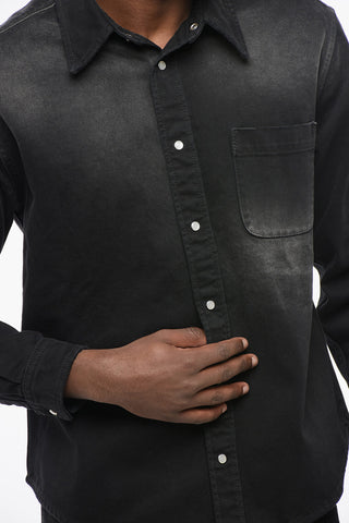 Delavè Denim Shirt with Snap Buttons