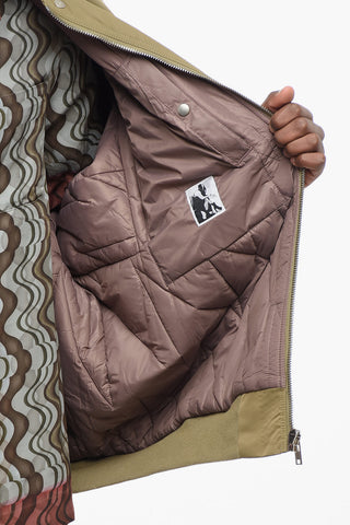 DRKSHDW Bomber Oversized Imbottito con Tasche a Filo
