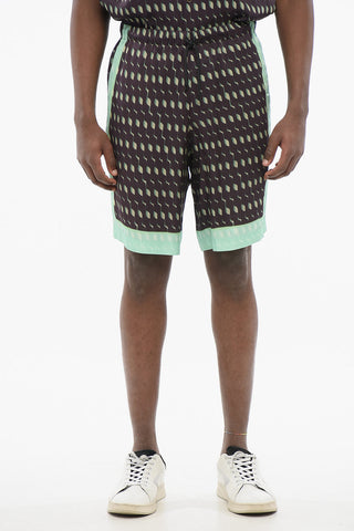 Geometric Patterned PIPERI Chiffon Shorts