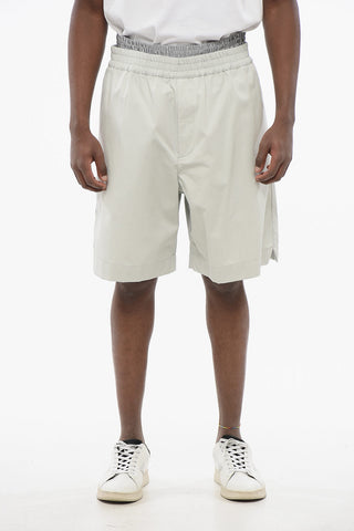 3-Pocket Cotton Shorts with Double-layered Detail