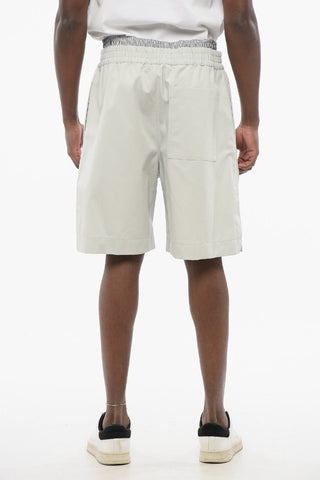 3-Pocket Cotton Shorts with Double-layered Detail
