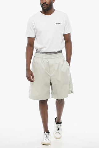 3-Pocket Cotton Shorts with Double-layered Detail