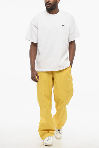 Cotton Crew-neck T-shirt with Contrasting Monogram