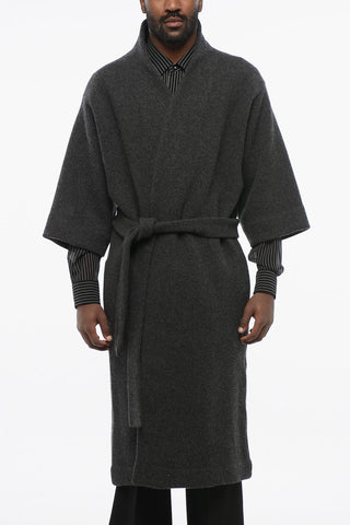 Cashmere Blend Coat with Belt