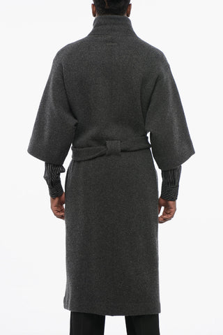 Cashmere Blend Coat with Belt