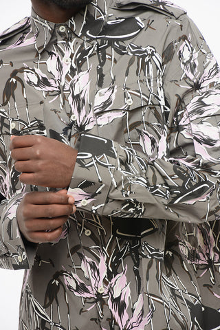 Printed Popeline UFO Saharan Shirt