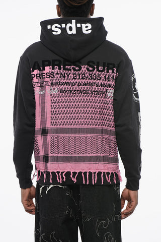 Fleeced Cotton WARDA Hoodie with Maxi Embroidery on the Back