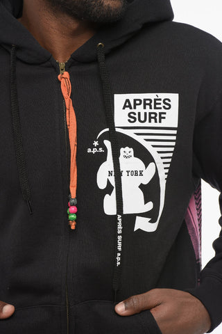 Fleeced Cotton WARDA Hoodie with Maxi Embroidery on the Back