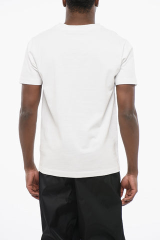 PERMANENT Cotton FOR ALL Slim Fit Crew-Neck T-shirt with Contrast Embroidery 