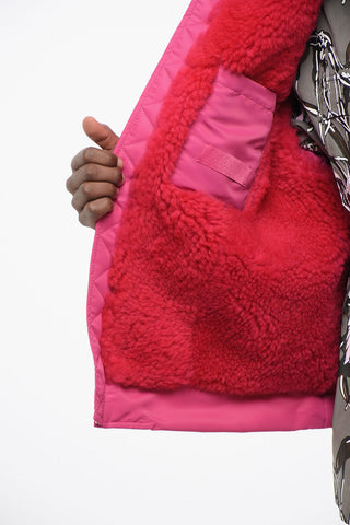 PINK PP Bomber ICONIC STUD con Fodera in Pelliccia