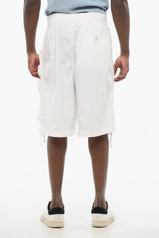 Shorts Cargo in Nylon a Tinta Unita
