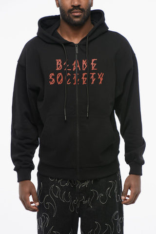 Printed Brushed Cotton BLAME SOCIETY Sweatshirt